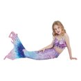 thumbnail image 3 of Xuewenshw 3 Piece Girls Swimsuit Bathing Suits Bikini Fish Tail Set For Girls 3 9 Years Swimsuits 10, 3 of 5