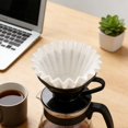thumbnail image 4 of 100 Paper Coffee Filters, Ngxiha Coffee Filters Small Coffee Maker Single Coffee Pot Pour Over Coffee Makers, 4 of 5
