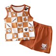 thumbnail image 1 of Hiiyo Infant Boys Summer Outfits Cartoon Print Soft Tank Top & Shorts Set, Sizes 3-9M, 1 of 2