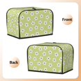 thumbnail image 3 of Toaster Cover 2 Slice Vintage Groovy Flowers Dustproof Bread Maker Cover Fingerprint Bakeware Protection Wide Slot Toaster Bag Reusable Kitchen Small Appliance Cover TC278, 3 of 6