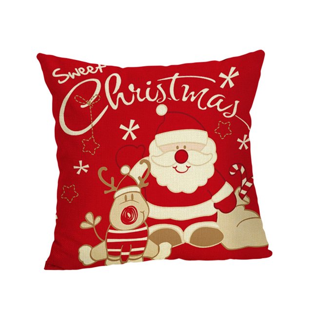 Jusqu'à 65 % de Rabais SMihono Housse de Coussin pour Canapé-Lit de Noël Décoration Maison