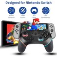 thumbnail image 4 of [2021 Upgraded Version] Wireless Switch Controller, Switch Pro Controller Gamepad Joypad with USB Charging cable & with Gyro and Gravity Sensor, Dual Shock and Turbo Function (NO NFC), 4 of 7
