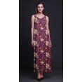 thumbnail image 3 of Bimba Robe Longue pour Femmes en Rayonne à Imprimé Floral Chic Bohème d'Été Maxi de Plage - X-Grand, 3 of 4