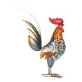 thumbnail image 1 of Rooster Ornament, Decorative Carved Rooster Statue Hollow Detachable Tail High Temperature Baking Process Wide Application  For Garden For Indoor, 1 of 8