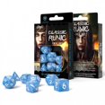thumbnail image 1 of Q-workshop QWOSCLR1R Classic Runic Dice, Glacier & White - Set of 7, 1 of 1