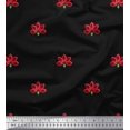 thumbnail image 1 of Soimoi polyester Crepe Fabric Artistic Floral Printed Fabric 1 Yard 52 Inch Wide, 1 of 5