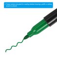 thumbnail image 4 of Unique Bargains Mini Permanent Markers Dry Erase Pen with Keychain Clip, Green Ink  4 Pack, 4 of 5