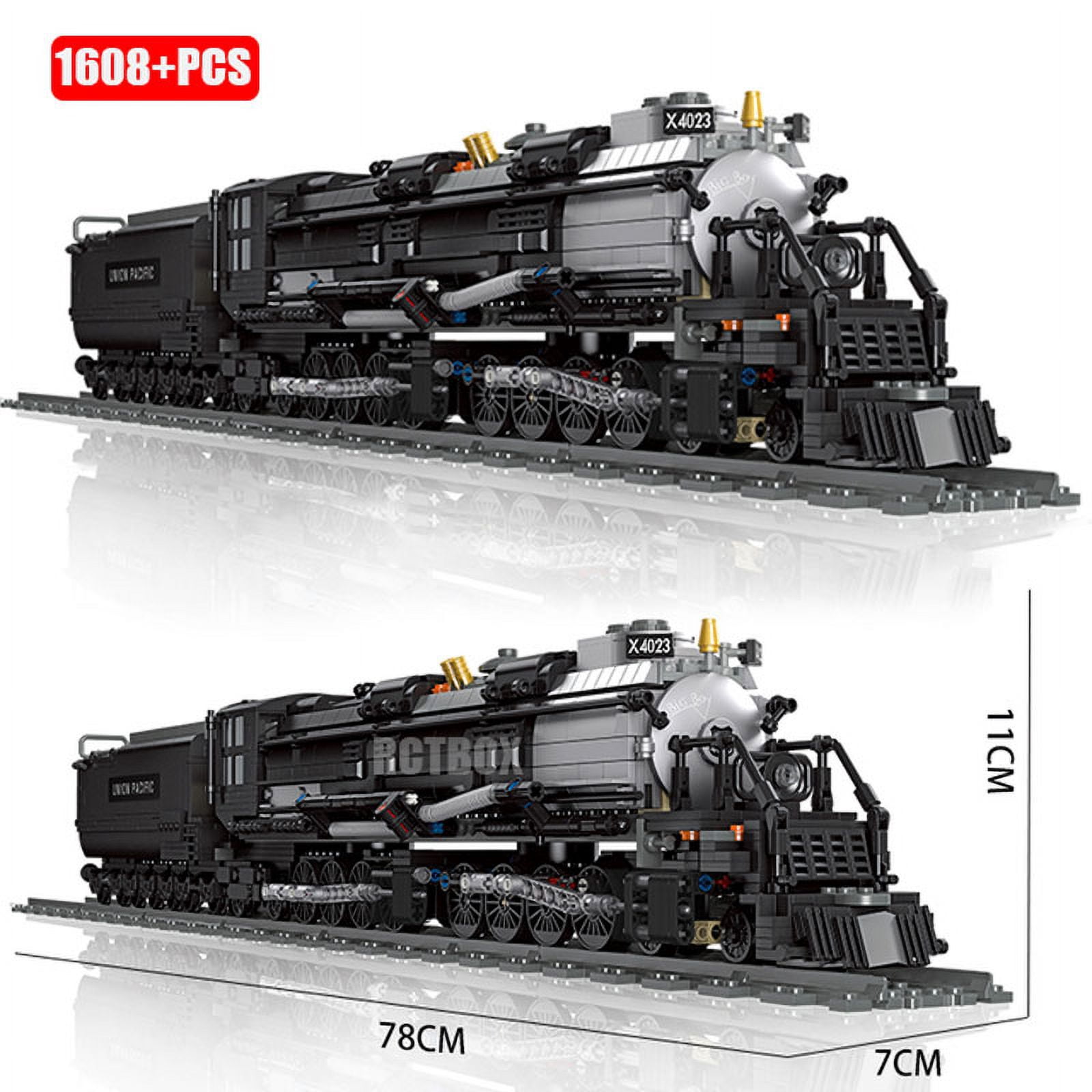 Bigboy Steam Train DIY Model Building Blocks Set Locomotive MOC Brick Toys Gift
