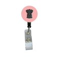 thumbnail image 1 of Carolines Treasures BB1235BR Damier Rose Noir Labrador Insigne Rétractable Moulinet, 1 of 2