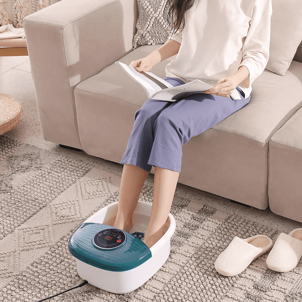 MaxKare Foot Spa Bath Massager with Heat, Bubbles, and Vibration