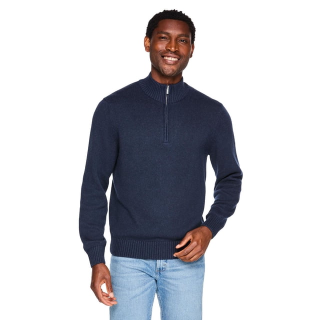 George Men's Quarter Zip Sweater