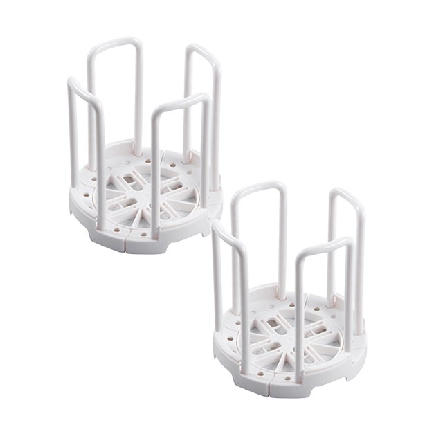 Oleegame 2PC Retractable Cup Rack Holder Creative Storage Rack Bowl Kitchen Kitchen,Dining Bar White