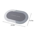 thumbnail image 3 of RYRDWP Diatomaceous Bath Rug Super Absorbent Quick Dry Rubber Backing Non Slip Washable Bathroom Floor Mats Shower Rug For In Front Of Bathtub Shower Room 16x24, 3 of 9
