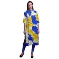 thumbnail image 1 of Bimba Printed Button Down Straight Tunic Dresses For Women Kurti XXX-Large, 1 of 6