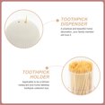 thumbnail image 4 of 1 Set of Wooden Toothpick Kit Disposable Toothpick Tools Oral Care Tools (Light Yellow), 4 of 7