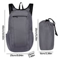 thumbnail image 3 of Sac à Dos Étudiant Mode Rangement Sac Pliable Sac Sport Ultraléger Pliable Femmes Hommes Camping Plein Air Voyage Randonnée Avion, 3 of 5