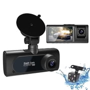 Meitianfacai Front and inside Camera Dash Cam, Dash Cam 1080P Full HD ,Driving Recorder 140°View , Night Vision Dash Cam, Built In G Sensor， Accident Lock, Loop Recording, Parking Monitor