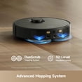 thumbnail image 4 of DREAME Robot Vacuum and Mop, 25000Pa Suction, TriCut Anti-Tangle, 100 Days Auto-Empty, Pet Hair Capets Friendly, MopExtend Tech for Edge Cleaning, Smart Obstacle Avoidance, Black, 4 of 10