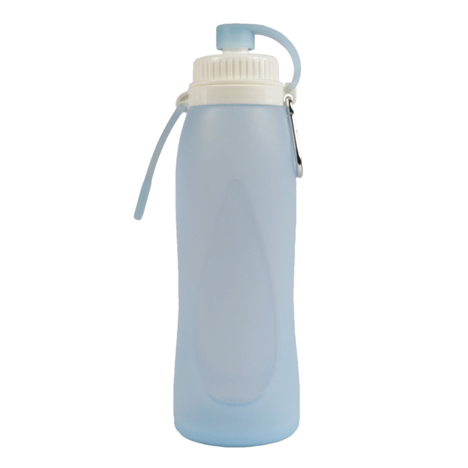 500mL Collapsible Water Bottle Foldable Water Bottle Silicone Lightweight Leak Proof BPA Free Bottle for Hiking Travel Outdoor Sports