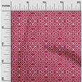thumbnail image 1 of oneOone Silk Tabby Fabric Leaves & Swirl Block Decor Fabric Printed BTY 42 Inch Wide, 1 of 4