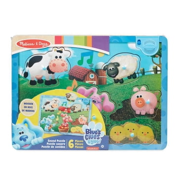 Melissa & Doug Blue's Clues & You! Wooden Musical Farm Sound Puzzle