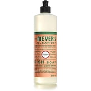 Mrs. Meyer's Clean Day Dish Soap, Cruelty Free and Biodegradable Dishwashing Liquid, Geranium Scent, 473 ml Bottle