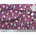 thumbnail image 3 of Soimoi Cotton Cambric Fabric Floral & Rabbit Kids Decor Fabric Printed Yard 42 Inch Wide, 3 of 3