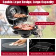 thumbnail image 2 of Patiojoy Electric BBQ Grill Portable Standing Grill with Removable Non-Stick Warming Rack Adjustable Temperature 1600 Watts Grill for Indoor & Outdoor Use Black, 2 of 10