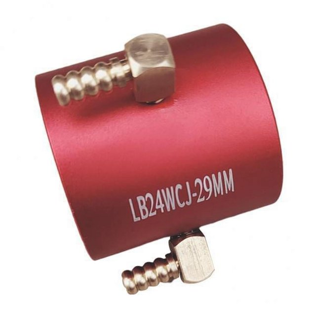 Bunblic High-quality Metal Water Cooling Jacket for Brushless RC Boat Motor Series 24 , Red, 2 Pcs