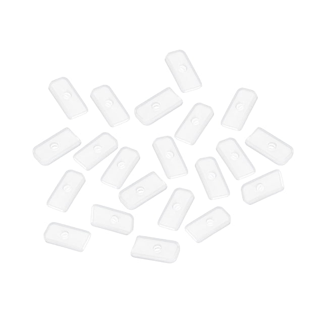 Unique Bargains Embouts en Silicone, Lot de 100 Bouchon en Silicone 6 mm Compatible avec Corset, Désossage en Polyester pour Robe de Mariée (Blanc)