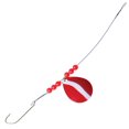thumbnail image 1 of Eagle Claw QLPRRQ-1/0 Laser Pike Spin Rig, Size 1/0 Hook, Red/White, 1 of 1