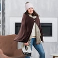 thumbnail image 3 of Liquidation Éclatante de la Boutique de Textiles pour la Maison! JFZMDY Couverture Chauffante d'Hiver Châle Chauffant USB Coussin Chauffant Couverture Chauffante pour la Maison Genouillère Matelas Châle, 3 of 5