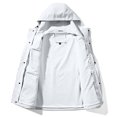thumbnail image 3 of KIHOUT Men's Tactical Jacket Multi Pockets Performance Fleece Lined Water Resistant Soft Shell Unisex Hood Coats, 3 of 5