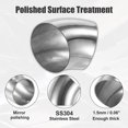 thumbnail image 4 of Unique Bargains 4 Pcs OD 3 Inch 45 Degree SS304 Stainless Steel Exhaust Elbow Pipe for Car Modified Exhaust System, 4 of 7