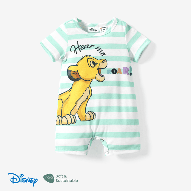 Disney Disney Le Roi Lion Bébé Garçons/filles Simba 1 Pce NaiaTM Imprimé Jungle Rayé Barboteuse