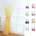 thumbnail image 2 of Gradients Semi Sheer Curtains Living Room Bedroom Kitchen Window Gauze Panels Drapes Rod Pocket, 2 of 9