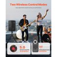 thumbnail image 4 of KFFKFF Professional PA System, 800W Powered, Sound System Set with 6 Channel Mixer, Dual Speakers, Wireless Bluetooth, Microphone, Compact Stands, 4 of 9