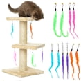 thumbnail image 2 of 2 - Piece Replacement Head Set for Cat Teasing Stick - Kitty Plush Toy Fishing Rod, 2 of 5