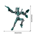 thumbnail image 3 of Summer Savings Clearance! New Mech Doll Multi Joint Mobile Multi Gesture DIY Assembly Dummy Model Toy, 3 of 6