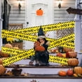 thumbnail image 4 of Yellow Warning Tape Plastic Halloween Scene Decoration With Skull Ghost Pattern For Party Supplies Layout Props Isolation Decor Strip Set Of 2 Rolls A, 4 of 6