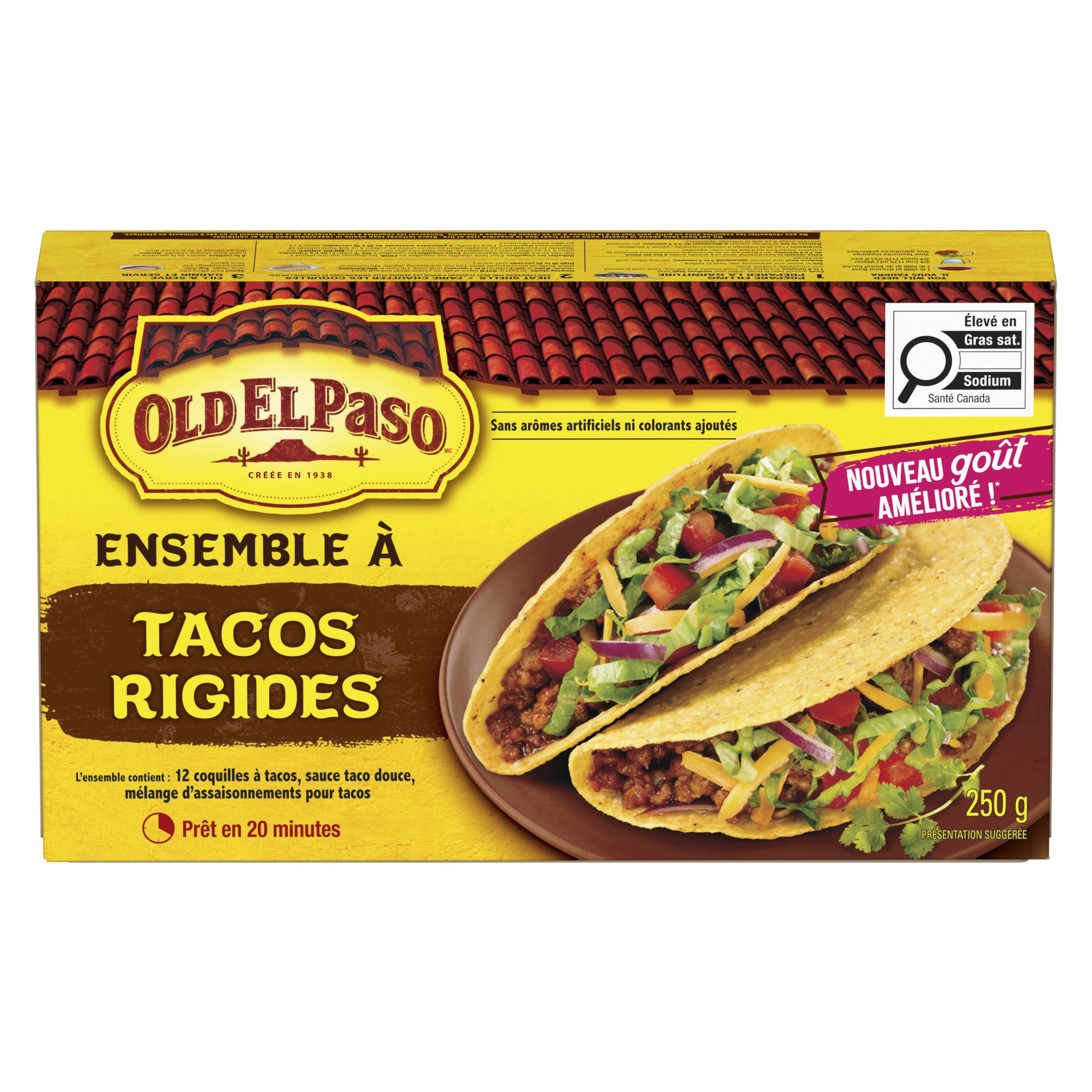 Ensemble à tacos rigides d'Old El Paso