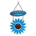 thumbnail image 3 of GROWTH TANK Hanging Flower Welcome Sign for Front Door Plaque Garden Holiday Decorative Blue, 3 of 9