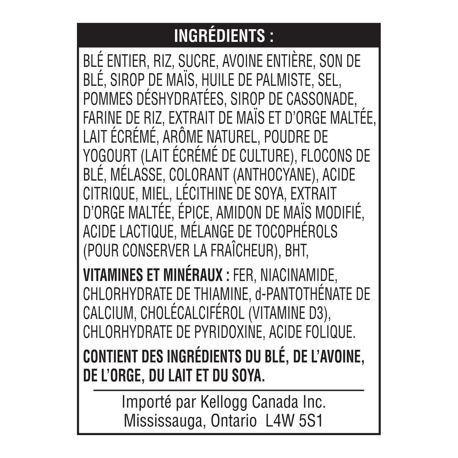 Céréales Kellogg's Special K Saveur fruits et yogourt, 360 g