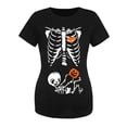 thumbnail image 1 of Blouse de Maternité d'Halloween à Imprimé Squelette, Confortable, Extensible, Tissu Doux, Hauts Décontractés pour Femmes Enceintes, Tenue Quotidienne, 1 of 3