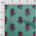 thumbnail image 1 of oneOone Georgette Viscose Fabric Leaves & Floral Block Print Fabric By Yard 42 Inch Wide, 1 of 5