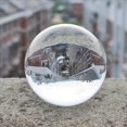thumbnail image 2 of 3X Transparent Color Glass Crystal Healing Sphere Photography Props Decor 50Mm,3 x Crystal Ball,Transparent color, 2 of 9