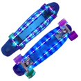 thumbnail image 3 of mmirethe 22 Inches Four-wheel Mini Skateboard LED Flashing Skateboard Retro Skateboard No.1, 3 of 6