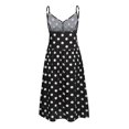 thumbnail image 3 of Pisexur Robe Sans Manches à Col en V Femmes Mode Été Bord de Mer à Bretelles Sans Manches Col en V Imprimé Robe Décontractée Hauts pour Femmes en Liquidation, 3 of 9