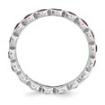 thumbnail image 2 of Bague en Argent Sterling Stackable Expressions Juillet Swarovski Taille 8, 2 of 3
