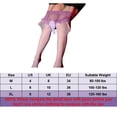 thumbnail image 2 of Bas Brillants Élastiques en Nylon Transparent Collants en Dentelle, 2 of 3